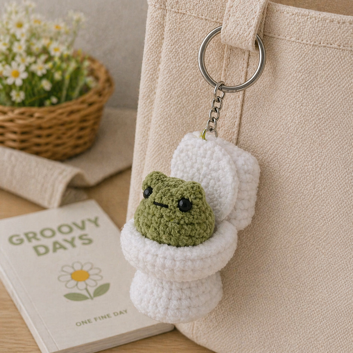 Crochet Keychain – Silly Bathroom Friends
