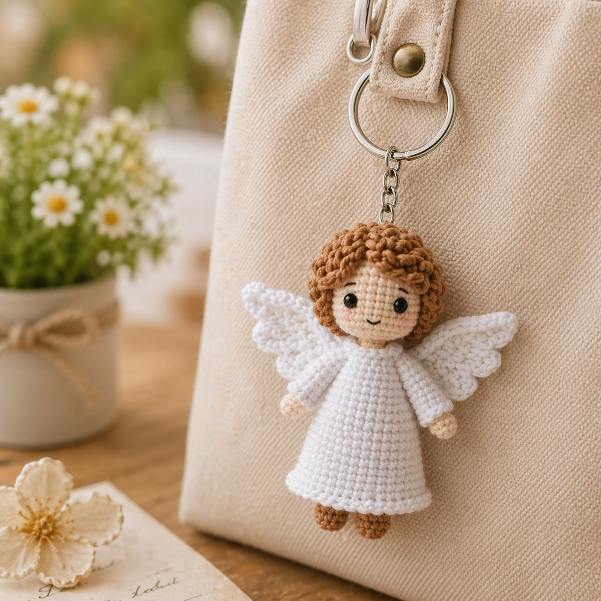 Crochet Keychain – Faith & Sacred Figures