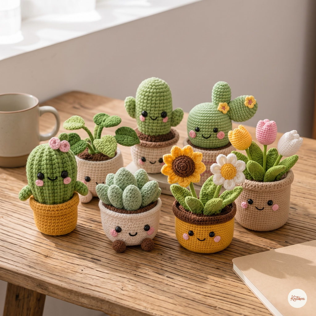 Crochet Amigurumi – Happy Plant Friends