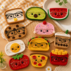 Crochet Glasses Holder – Snack Time Faces
