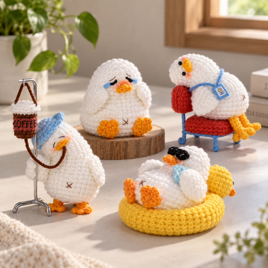 Crochet Amigurumi- Duck Mood Series