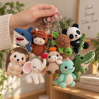 Crochet Keychain – Animal Adventure Friends