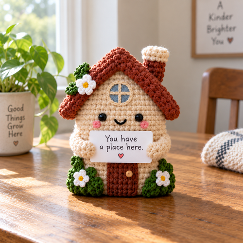 Amigurumi Emotional Support – Cozy Object Friends with Custom Message