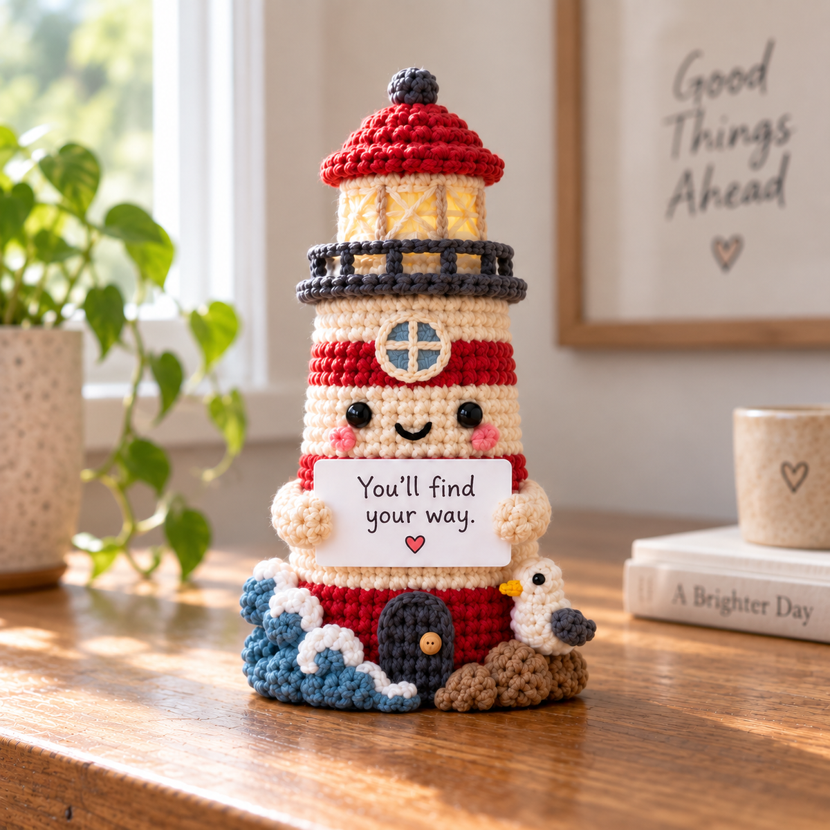 Amigurumi Emotional Support – Cozy Object Friends with Custom Message