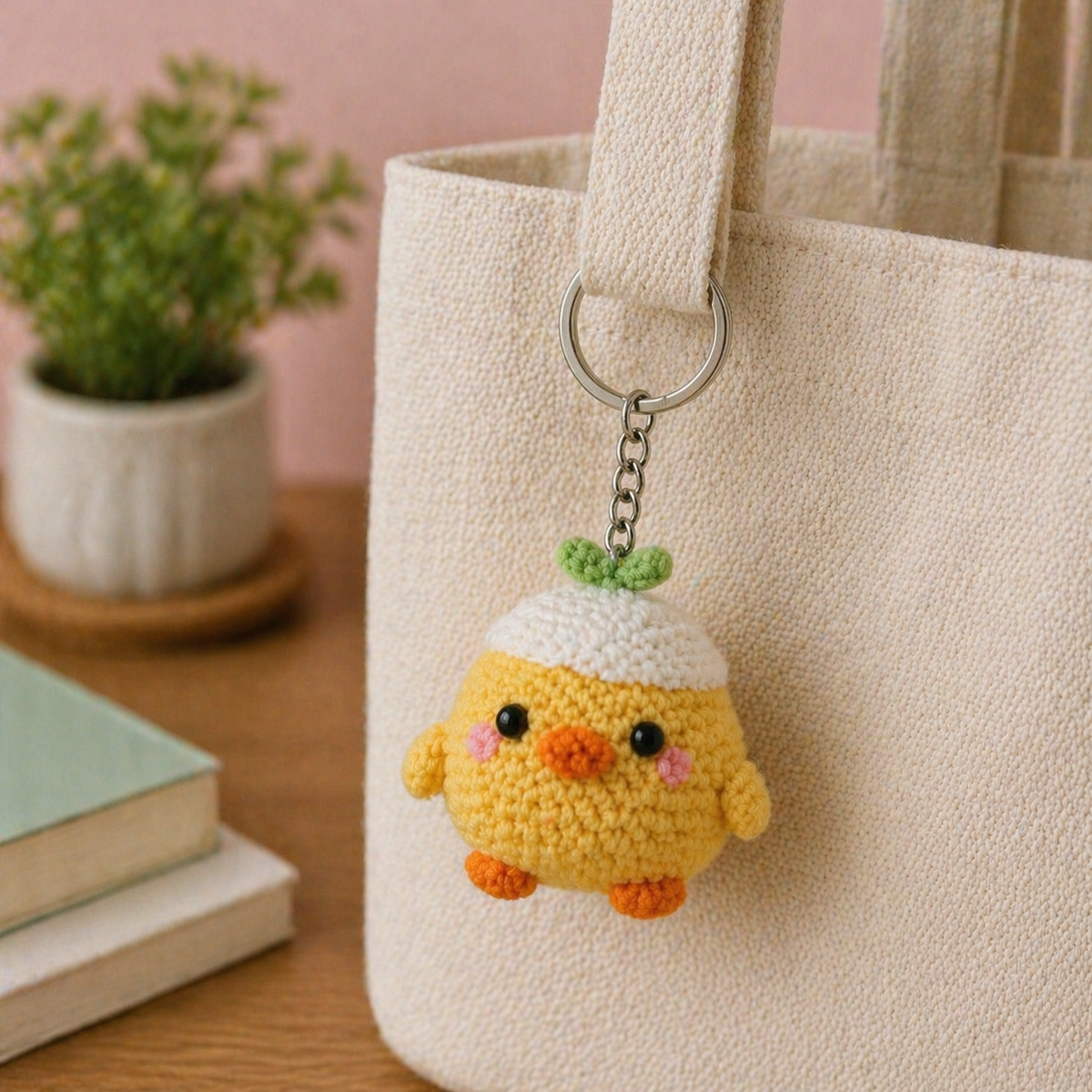 Crochet Keychain – Little Chick Friends
