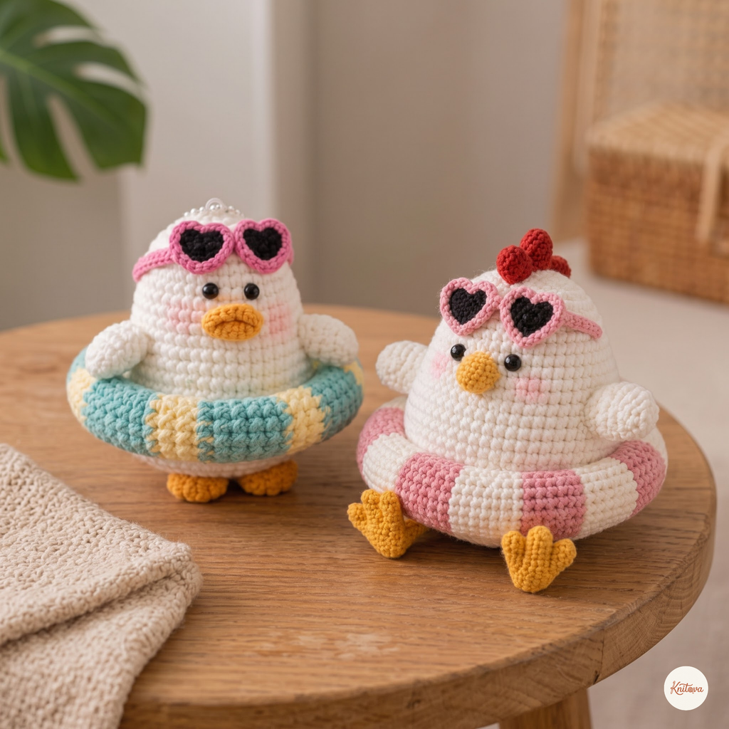 Crochet Amigurumi – Summer Float Chicks