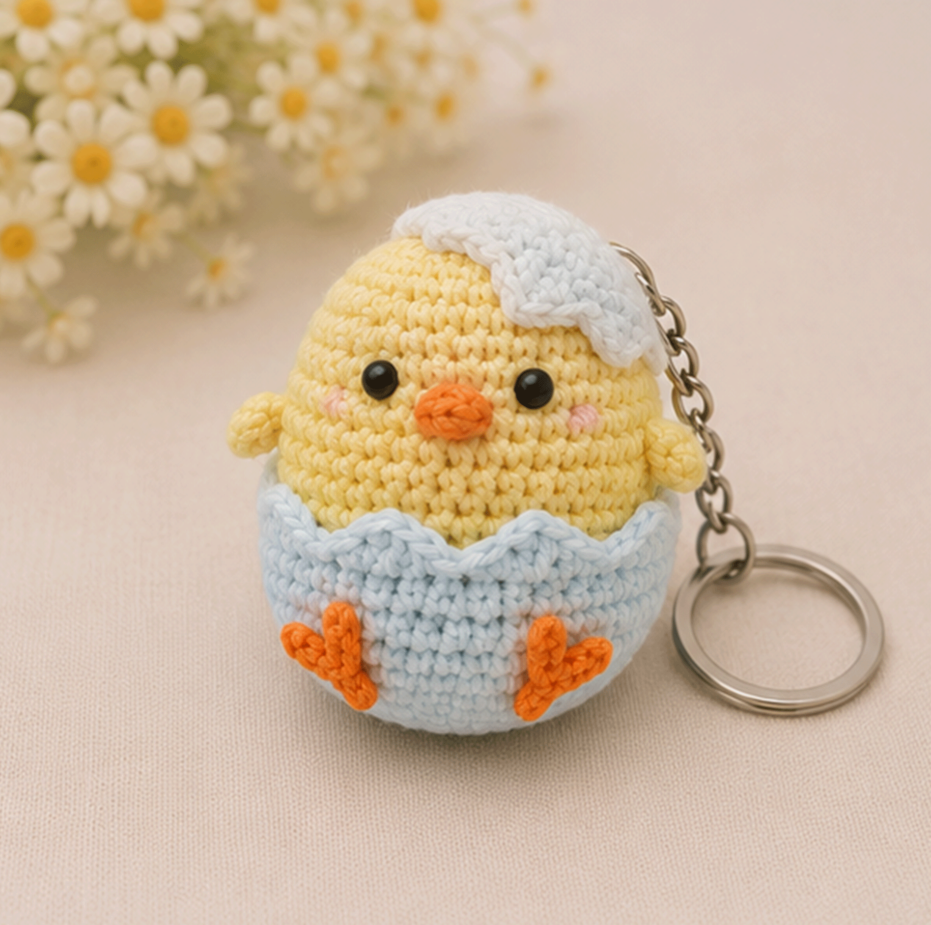 Crochet Keychain – Little Chick Friends