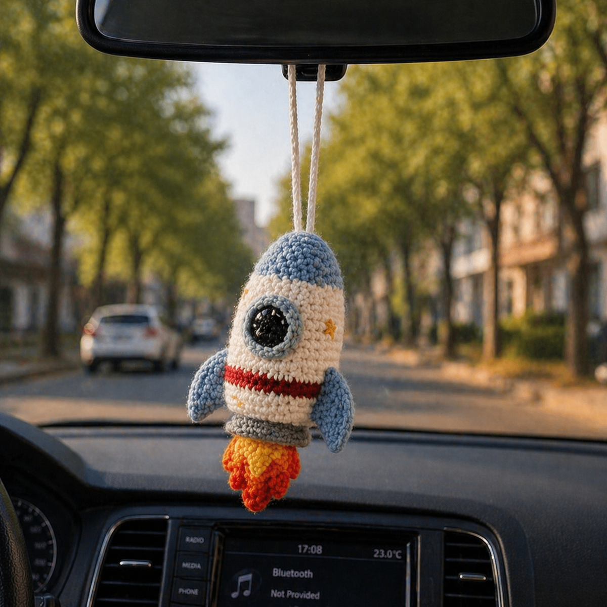 Crochet Car Hanging – Whimsical Favorites Rearview Mirror Charm
