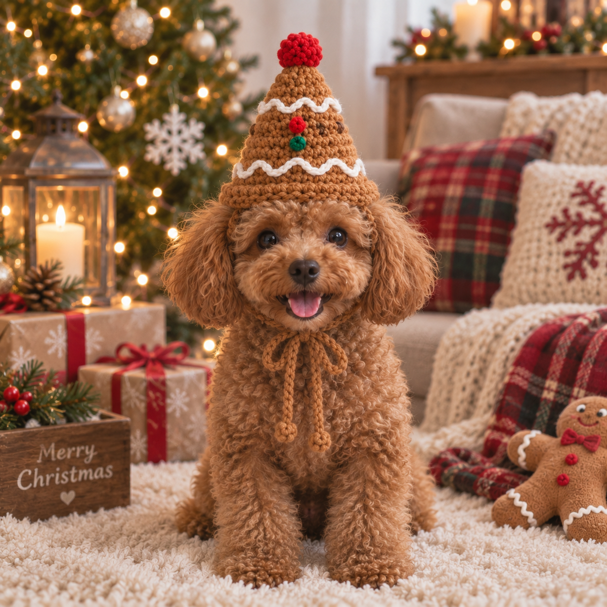 Crochet Pet Hat – Christmas Holiday Styles
