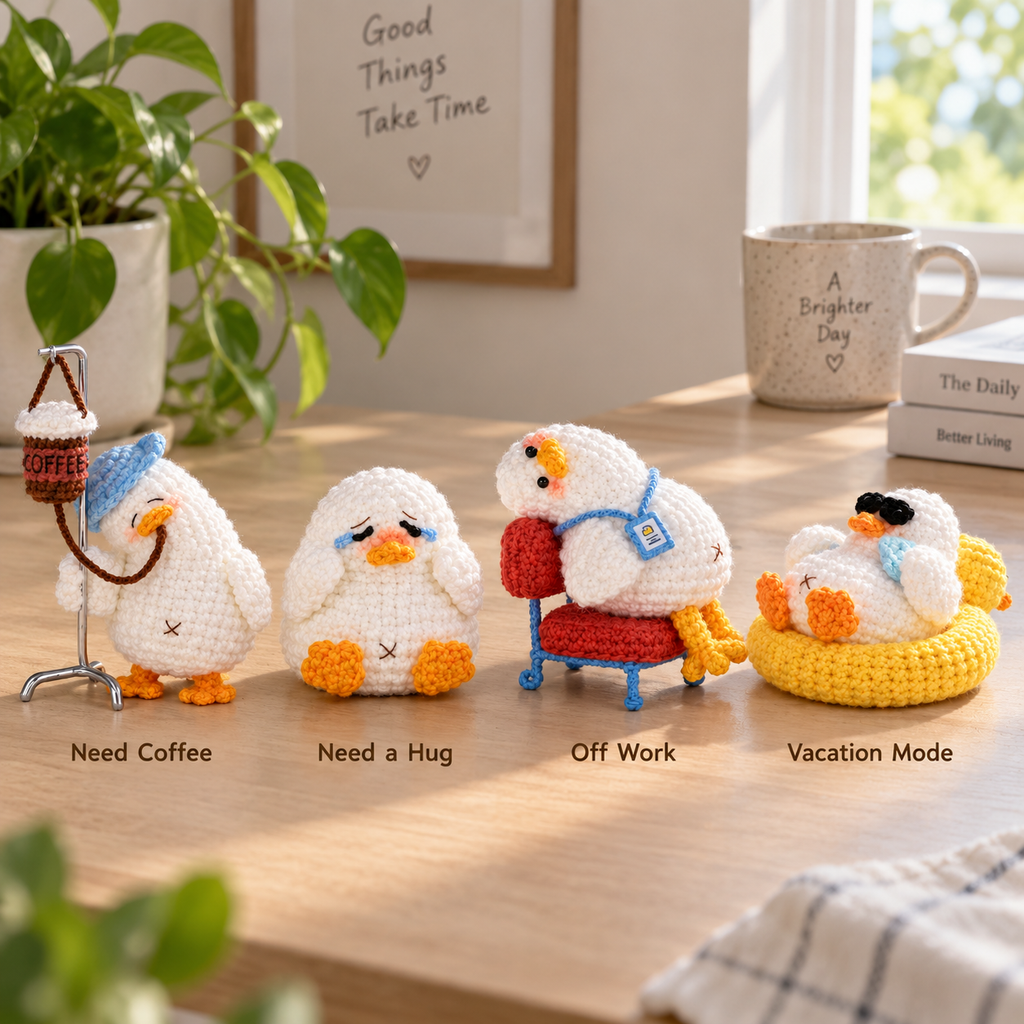 Crochet Amigurumi- Duck Mood Series