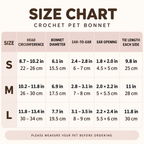 Crochet Pet Hat – Floral & Garden Bonnet Styles