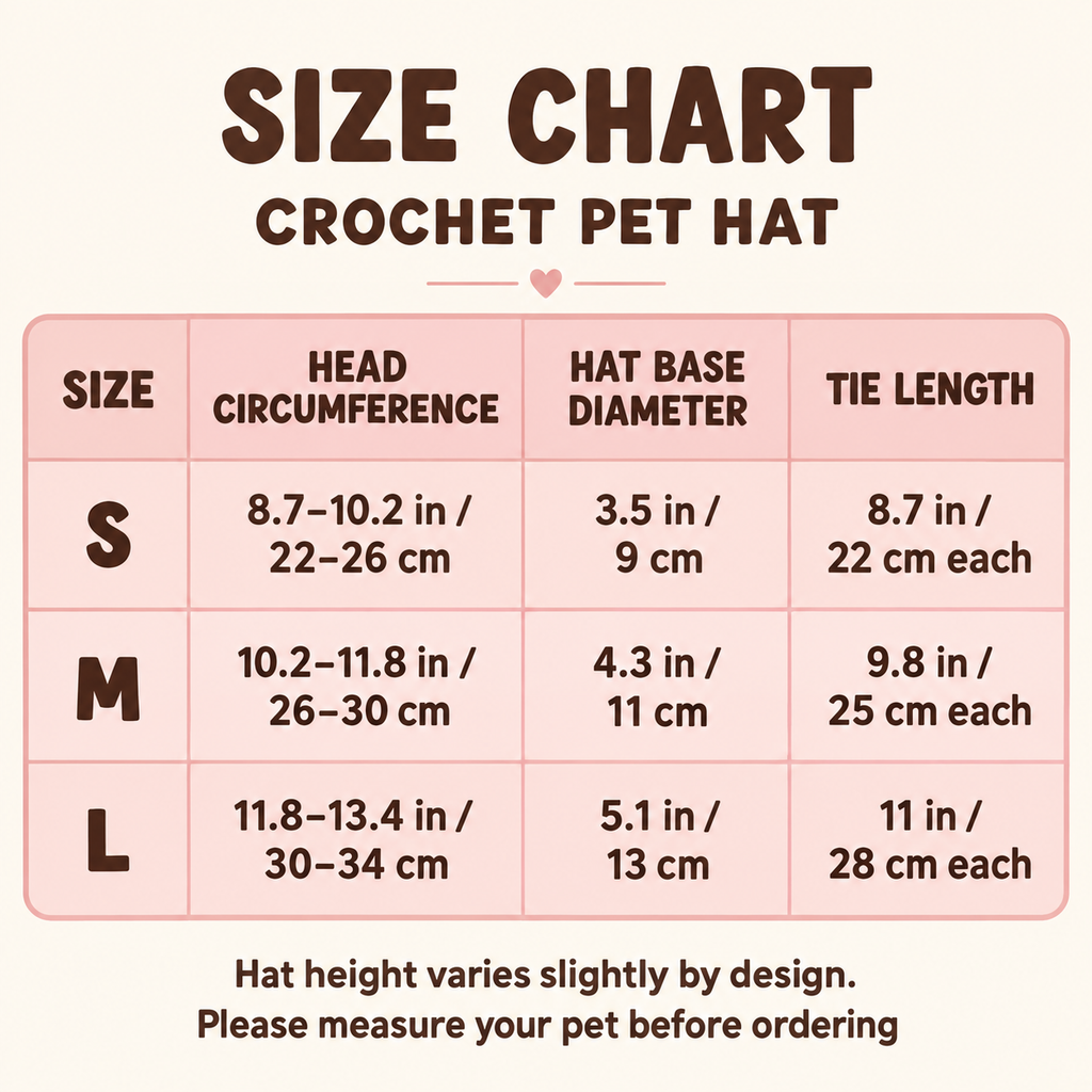 Crochet Pet Hat – Christmas Holiday Styles
