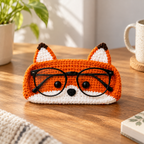 Crochet Glasses Holder – Whimsy Critter Faces