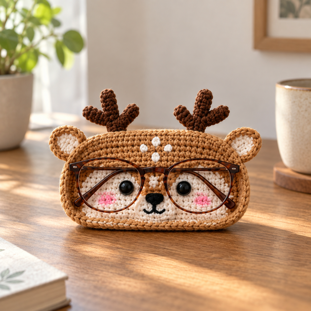 Crochet Glasses Holder – Whimsy Critter Faces