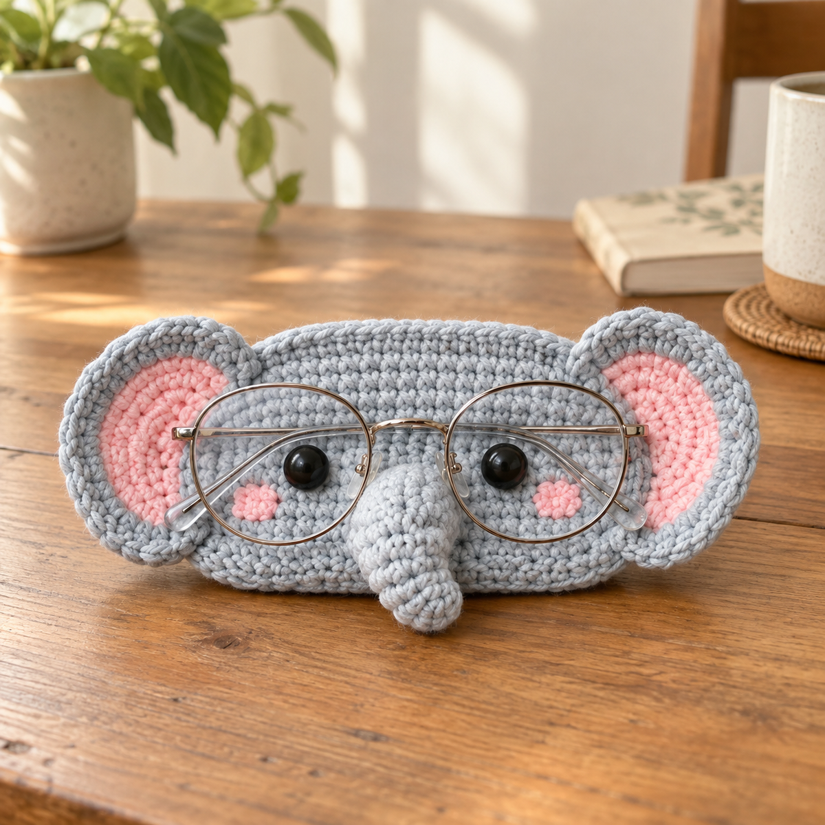 Crochet Glasses Holder – Whimsy Critter Faces