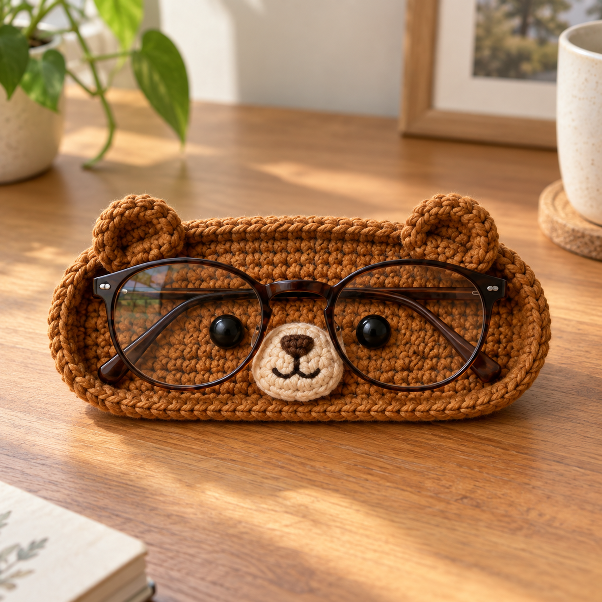 Crochet Glasses Holder – Whimsy Critter Faces