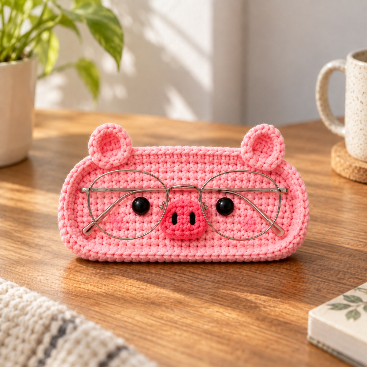 Crochet Glasses Holder – Whimsy Critter Faces
