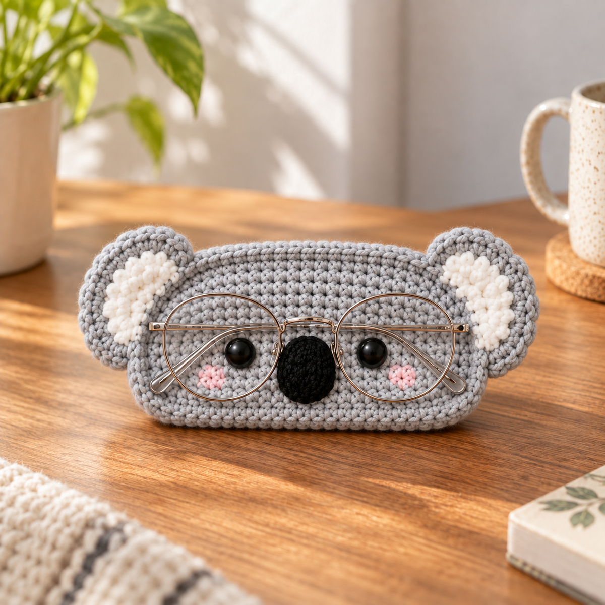 Crochet Glasses Holder – Whimsy Critter Faces