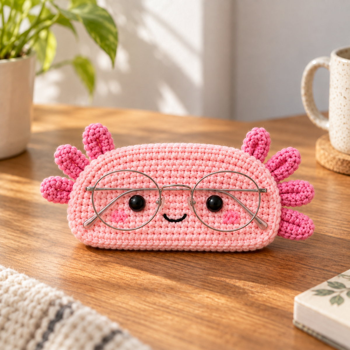 Crochet Glasses Holder – Whimsy Critter Faces