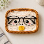 Crochet Glasses Holder – Snack Time Faces