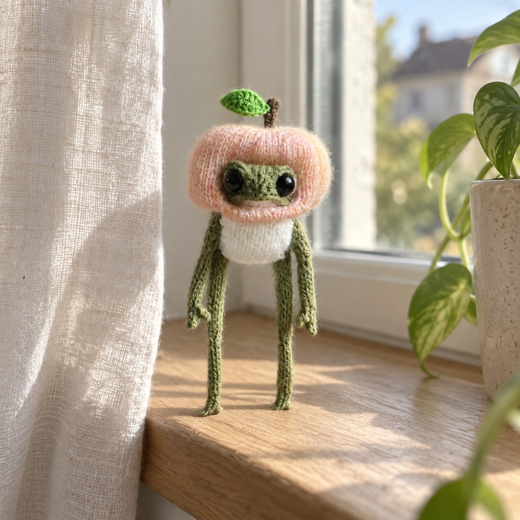 Crochet Amigurumi – Apple Sprout Buddy