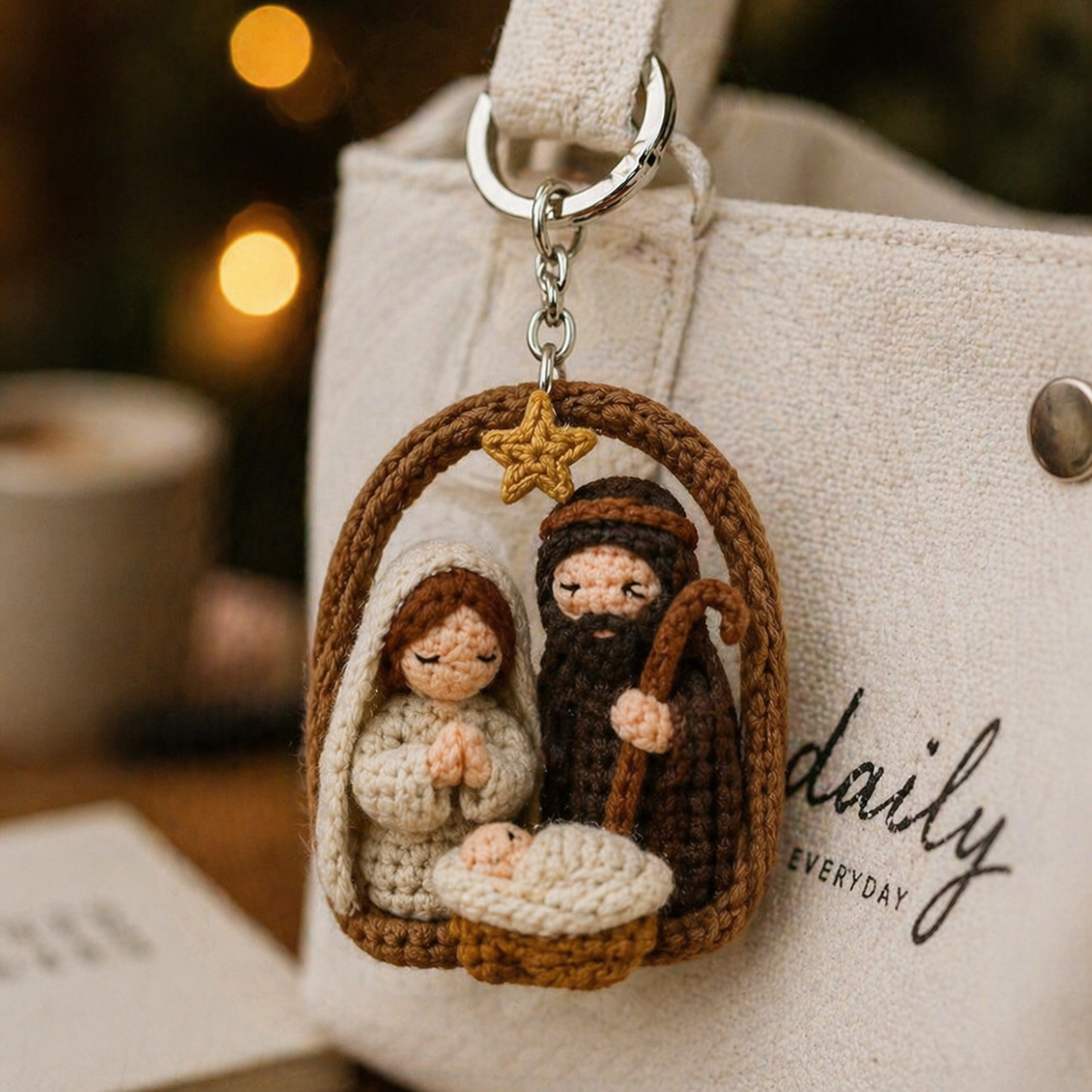Crochet Keychain – Faith & Sacred Figures