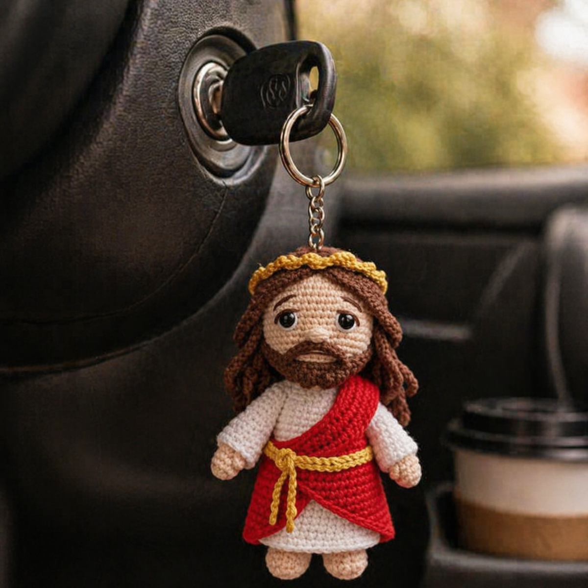 Crochet Keychain – Faith & Sacred Figures