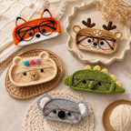 Crochet Glasses Holder – Whimsy Critter Faces